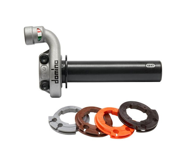 Domino KRK EVO -kaasun ohjaus w/o-kahvat 4T moottoripyörille 5214.03-01