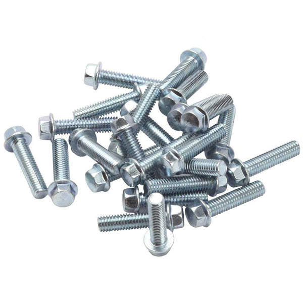RFX M6 Flange Head Bolt Pack M6 X 25mm - 25 Pieces FXBKM6-25555SV
