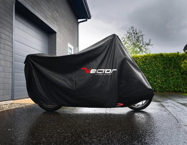 Vektori H2O Heavy Duty Outdoor Protection - moottoripyörä/skootteri yläkotelolla ja tuulilasilla