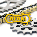 AFAM Chain kit 525XHR3 17/44 Super-vahvistettu - Ultra-kevyt Kova anodisoitu takahammastus 