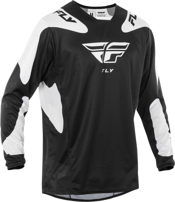 Fly Racing Kinetic Sym Jersey - Black/White 378-421M