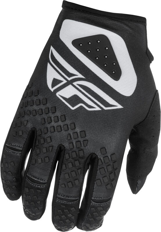 Fly Racing Kinetic Sym Gloves - Black/White 378-4112X