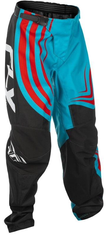 Fly Racing F-16 Youth Pans-Cyan/Black/Red 378-23124