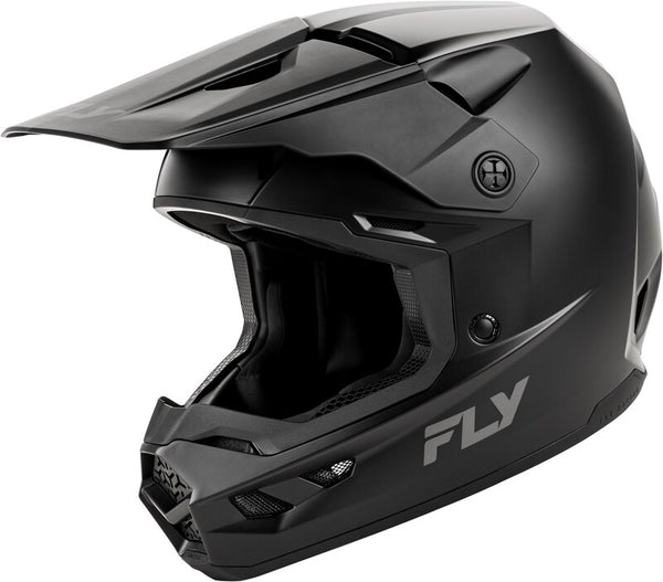 Fly Racing Kinetic Solid Youth -kypärä - Matte Black 73-8673YS