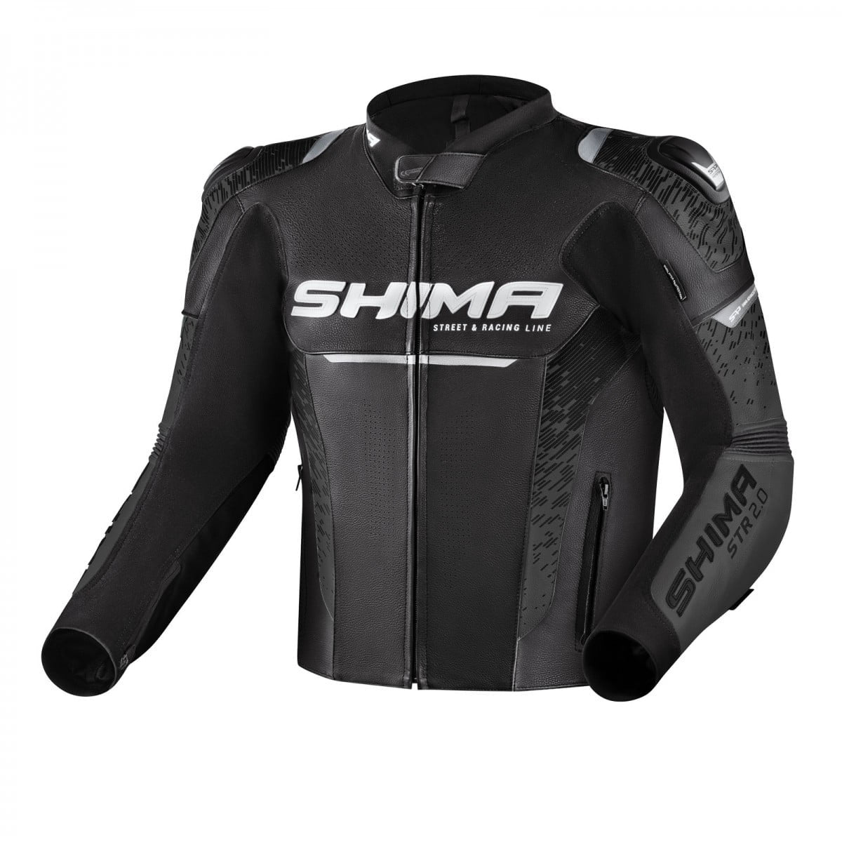 Shima Mc-Leather -takki Str 2.0 Musta