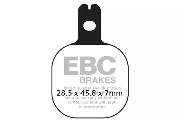EBC BRAKE Pad FA näyttää orgaanisesta FA184: stä