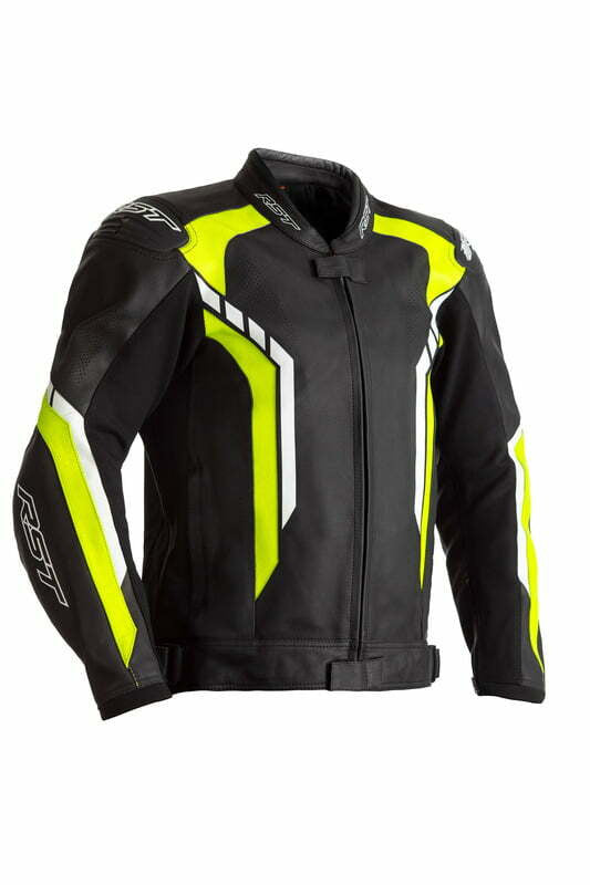 Rst mc-leather jacket axis black /flu