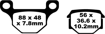 EBC BRAKE PAD SFA ORG Scooter SFA093