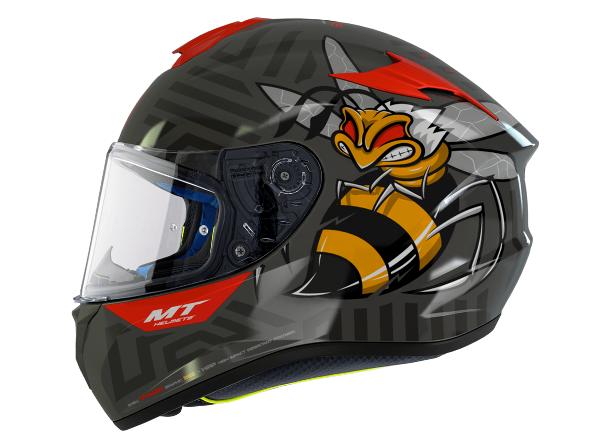 Mt Helmets Integral MC Helmet Targo Bee Rojo