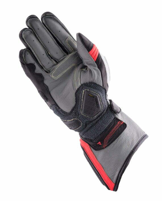 Rebelhorn Women MC Gloves Rebel Black /White /Red