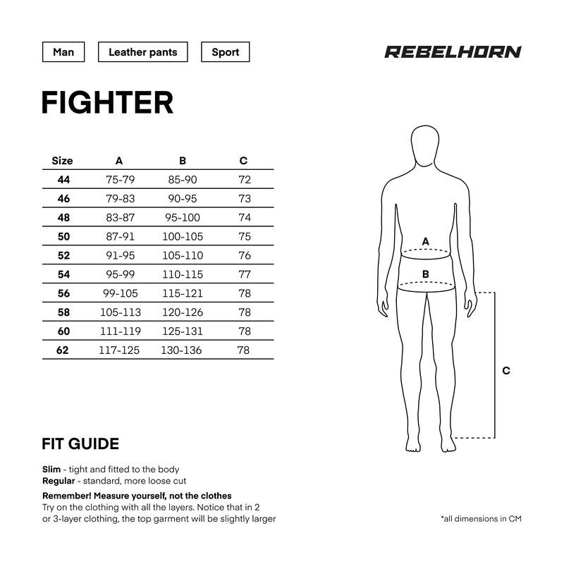 Rebelhorn Mc-Leather Pans Fighter Black