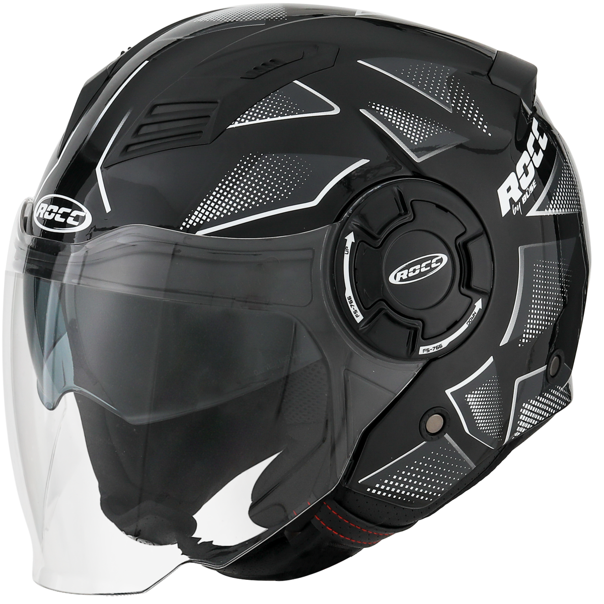 Rocc Jet MC Helmet 285 Black /White