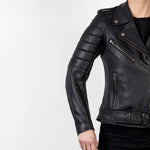 Ozone Lady Mc-Leather -takki Ramones Modern Black