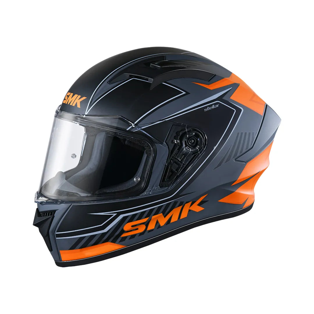 SMK Integral MC Helmet Stellar Adox Black /Orange