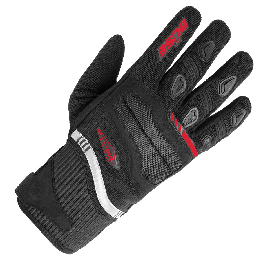 Büse MC-Gloves Fresh Black /Red