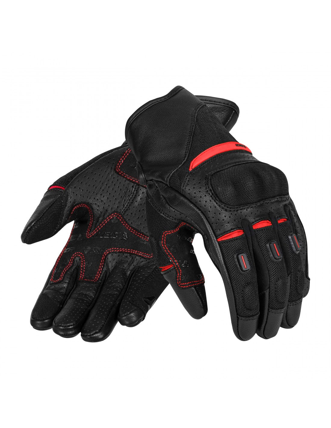 Seca MC Gloves Axis Mesh II musta /punainen