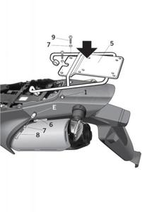 Shad Top Box bracket - Honda FMX 650 Funmoto (H0FM65st)