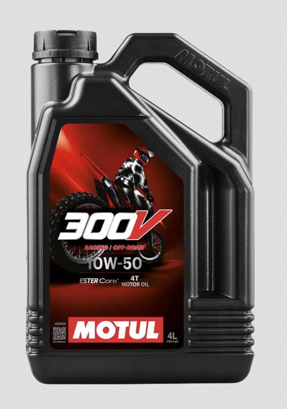 Motul 300V 4T -tehtaan linja maasto 10w-50 4 l (4st/pahvi)