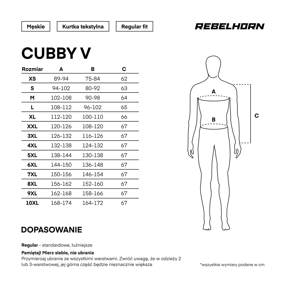 Rebelhorn Textile MC jacket Cubby V Black