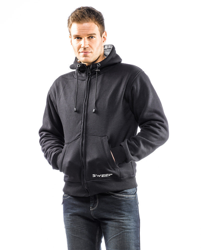 Pyyhkäise Kevlar MC-Hoodie Viking Black