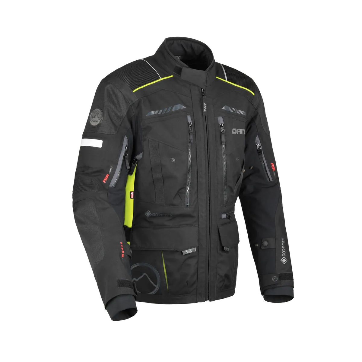 Dane Gore-Tex® -tekstiilit MC-takki Hornum musta /flunssa