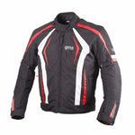 GMS Textile MC jacket Blouson Pace Black /White /Red