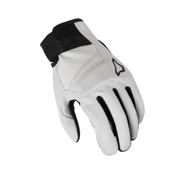 Moottoripyöräkäsineet macna, astrilli vaaleanharmaa/musta