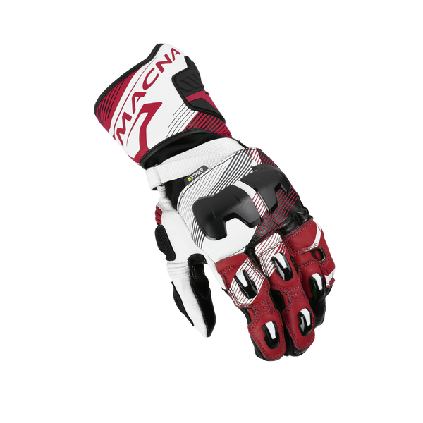 Motorcycle Gloves Macna, Powertrack 2.0 Black/Red/White