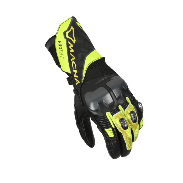 Moottoripyöräkäsine macna, protegon musta/fluokeltainen