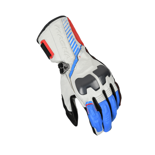 Moottoripyöräkäsine MacNA, Rango RTX DL punainen/valkoinen/sininen