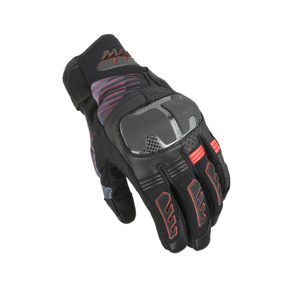 Motorcycle GLOVES MACNA, RIME 2.0 Black/Red