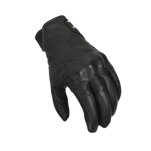 Moottoripyöräkäsine macna, roisto nainen musta