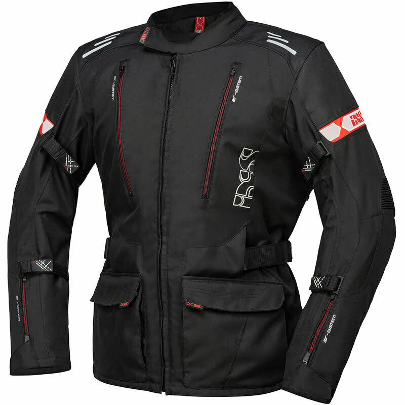 IXS Textile MC -takki Lorin St Black /Red