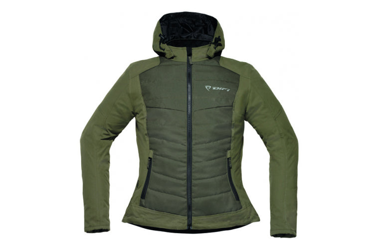 Difi Dam Textile MC jacket Craig Lady Green