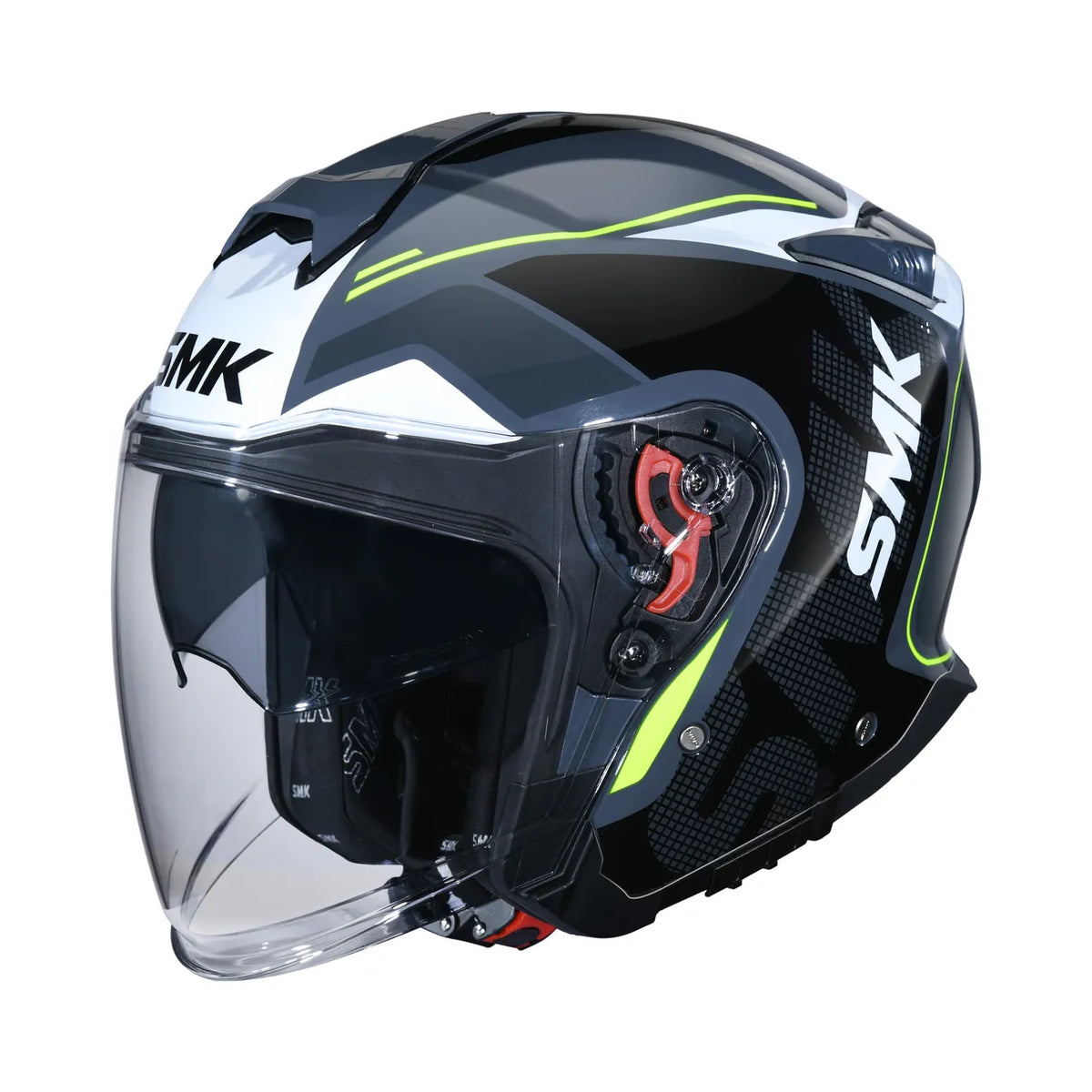 SMK JET MC Helmet GTJ Tourer Black /Gray