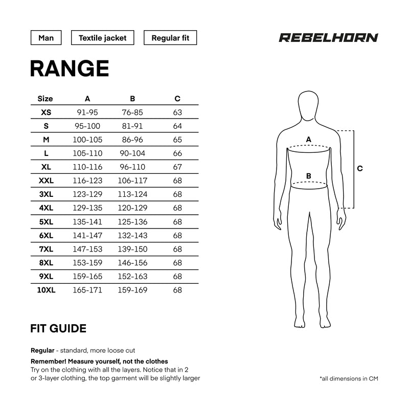 Rebelhorn Textile MC -takki harmaa