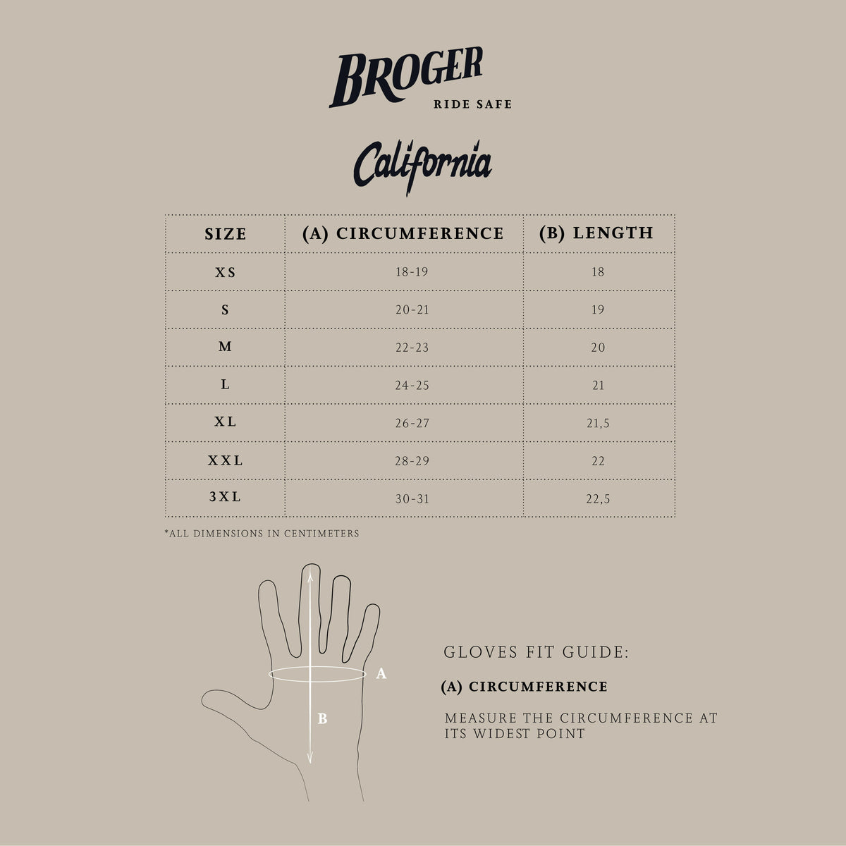 Broger MC Gloves Ohio Vintage Brown