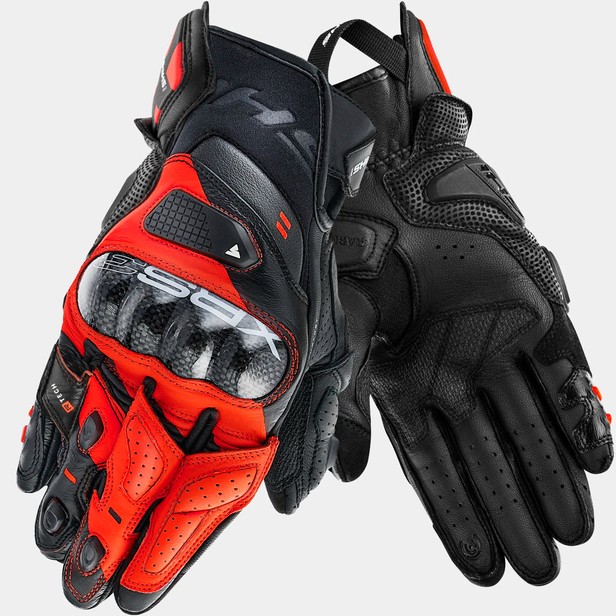 Shima MC Gloves XRS-3 Musta /punainen