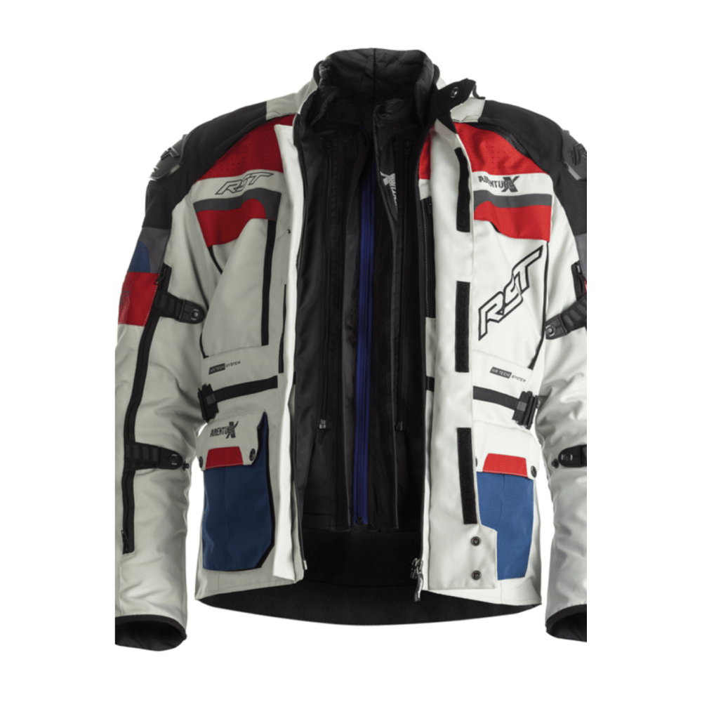 Ensimmäinen tekstiili MC-Jacket Adventure-X Blue /Red