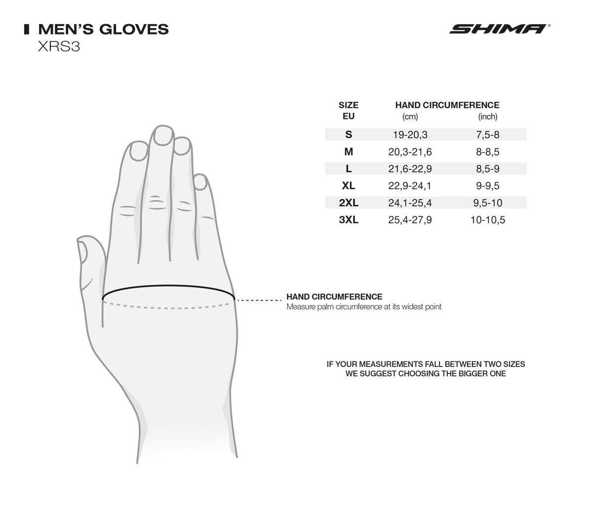 Shima MC Gloves XRS-3 Musta