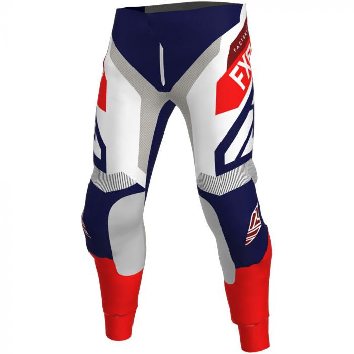 FXR Podium MX Crosshousut 20 Navy /White /Red /Maroon 