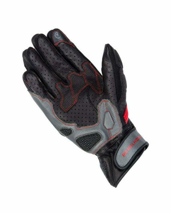 Rebelhorn MC Gloves Flux II musta /punainen