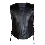 Ozone mc-leather vest staff black