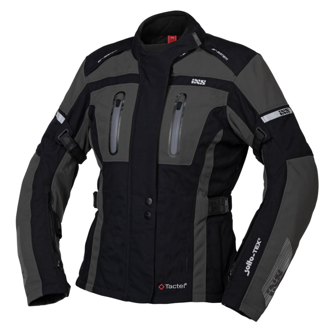 IXS Lady Textile Mc -Jacket Pacora -St Black /Grey