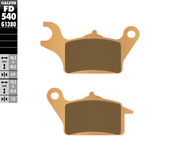 Galfer -jarrutyynyn sintratut skootteri FD540G1380