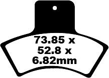 EBC -jarrutyyny Carbon TT Dirt FA270TT