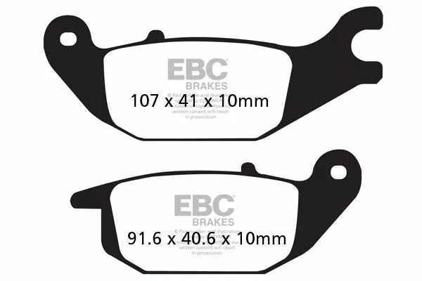 EBC BRAKE PAD SFA ORG -Skootteri SFA343