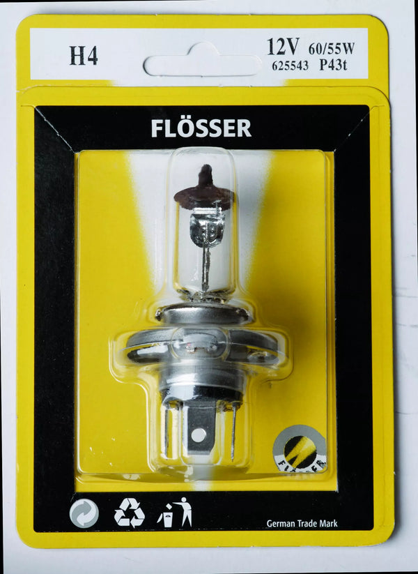 Flosser -polttimo H4 12 V 60/55W P43T 10PK 62554310PK