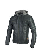 Seca leather mc-jacket horn II black