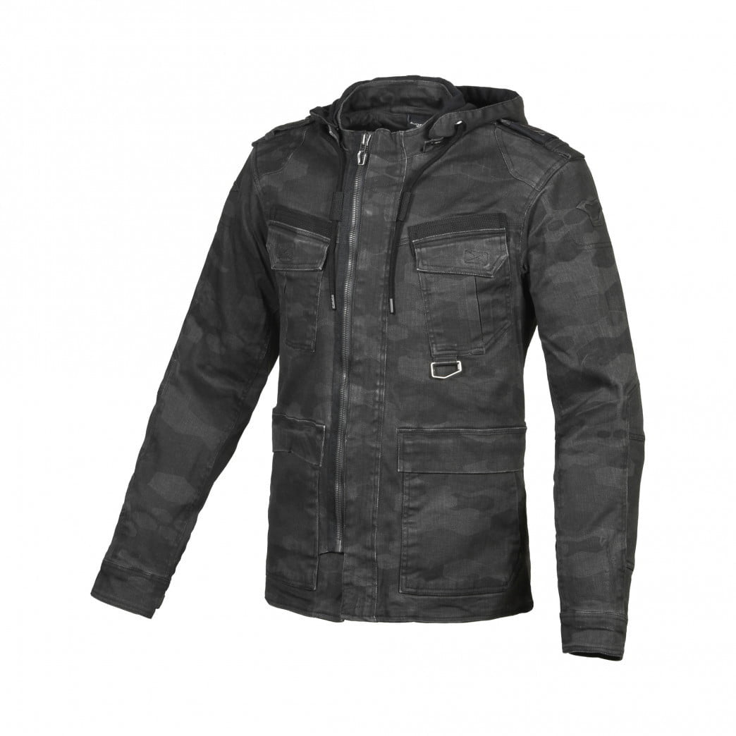 Macna Textile MC -takki Combat Black /Camo